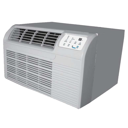 Wall heating and cooling outlet units